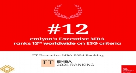 《金融时报》EMBA最新排名：法国里昂商学院ESG全球排名第12位